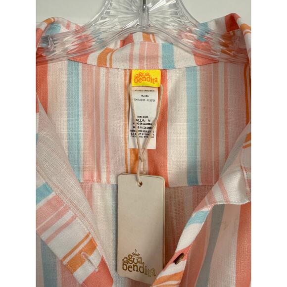 Agua Bendita x Revolve Crystal Button Down Dress Size M NWT - Picture 4 of 8